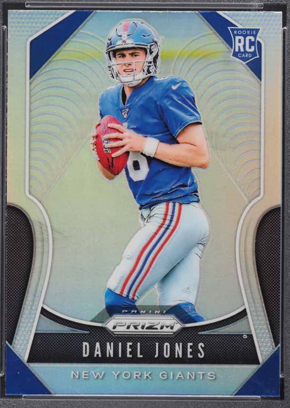 Daniel Jones rookie card from 2019 Panini Prizm