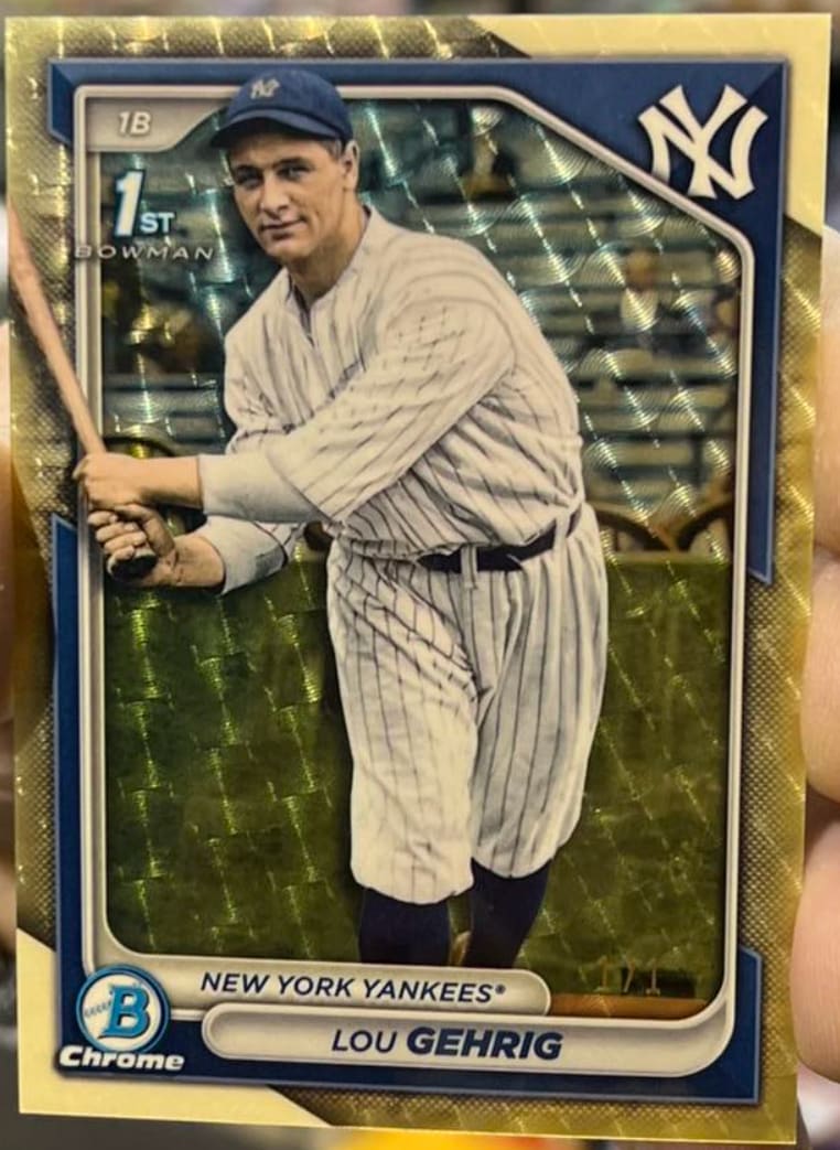 MLB Lou Gehrig  100枚限定 バットカード MLB Lou Gehrig 100枚限定 バットカード LOU GEHRIG, Yankees