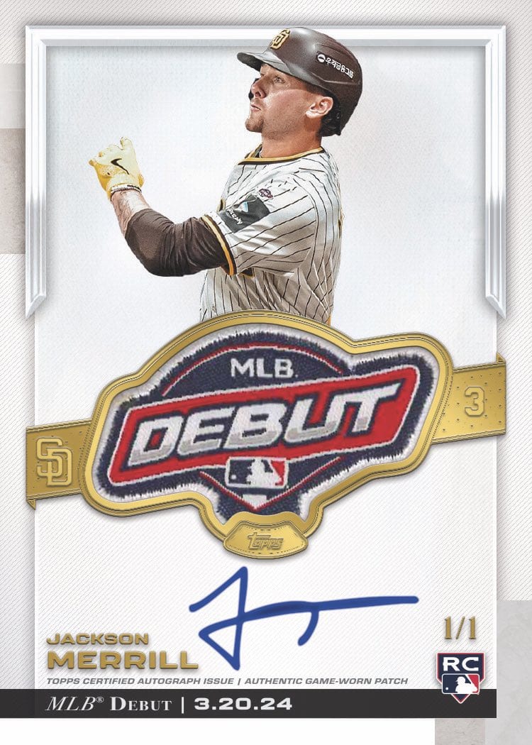 Jackson Holliday MLB Debut Patch Card Pulled, Big Name