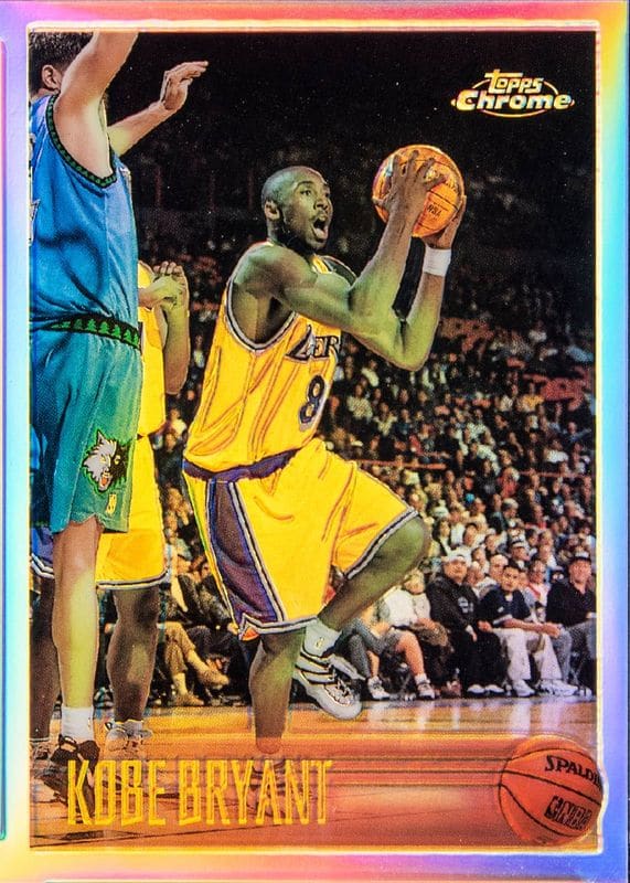 Kobe bryant topps chrome rookie card best sale