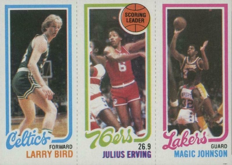 Larry Bird Magic Johnson Rookie Card
