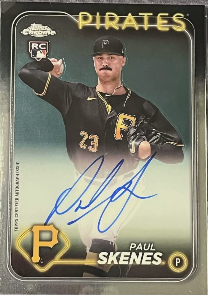 2024 Topps Chrome Update Paul Skenes Rookie Card