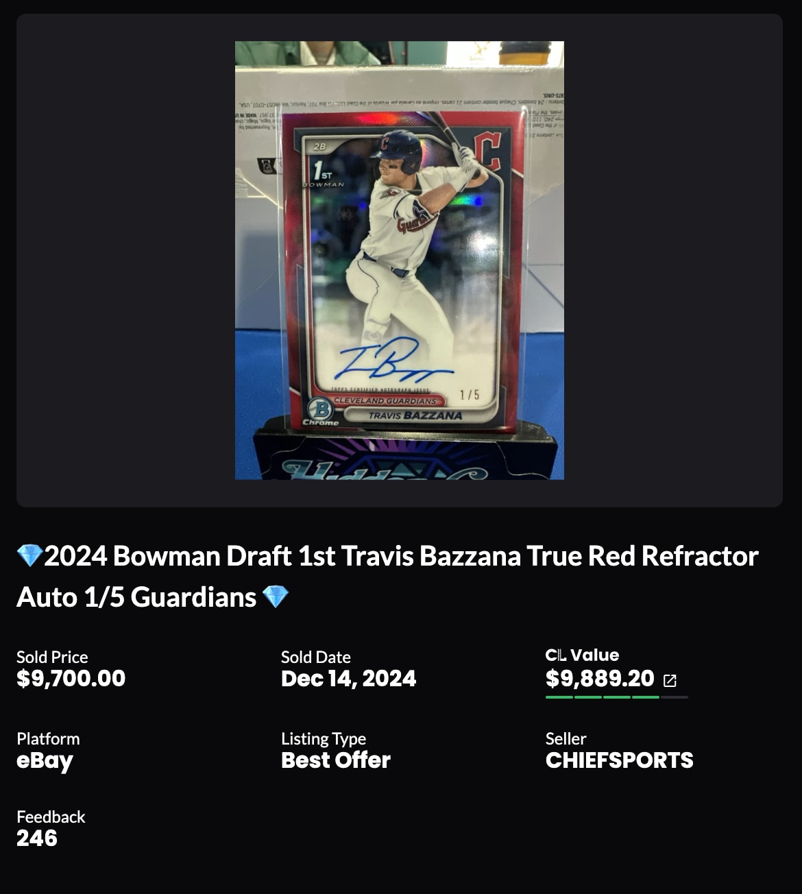2024 Number 1 MLB Pick Travis Bazzana Had His Best Card Pulled