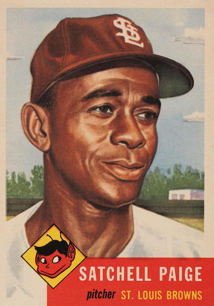 1953 Topps Satchel Paige baseball card