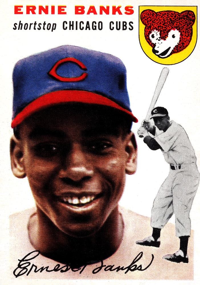 1954 Topps Ernie Banks rookie card