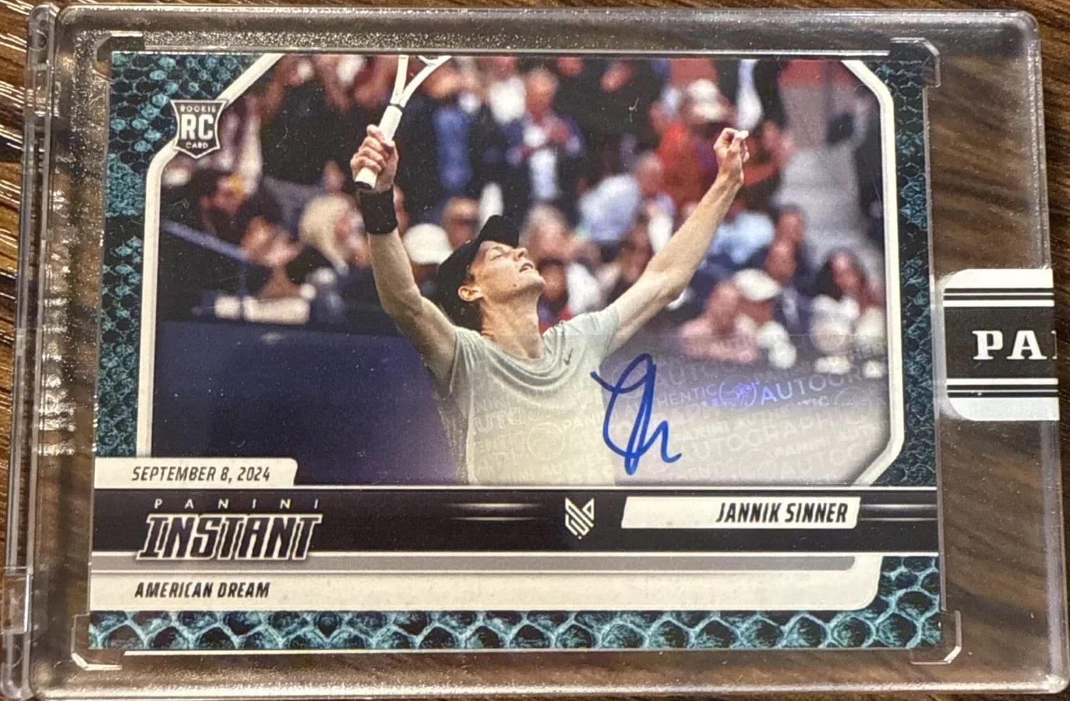 2024 Panini Instant Jannik Sinner Viper American Dream US Open Auto 1/1