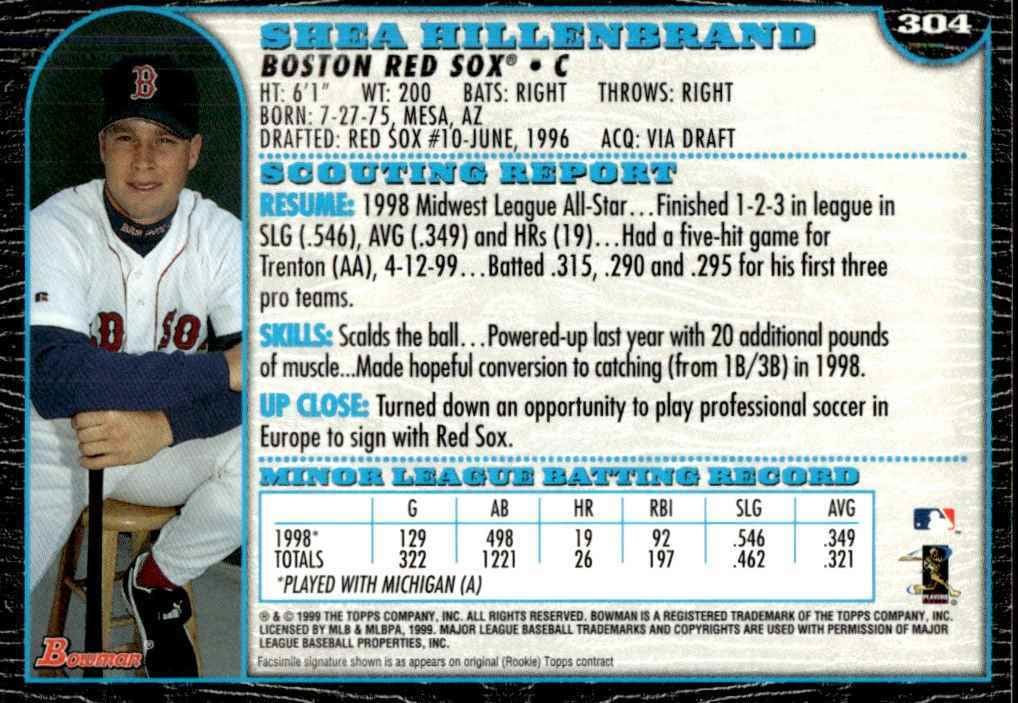 1999 Bowman Shea Hillenbrand 