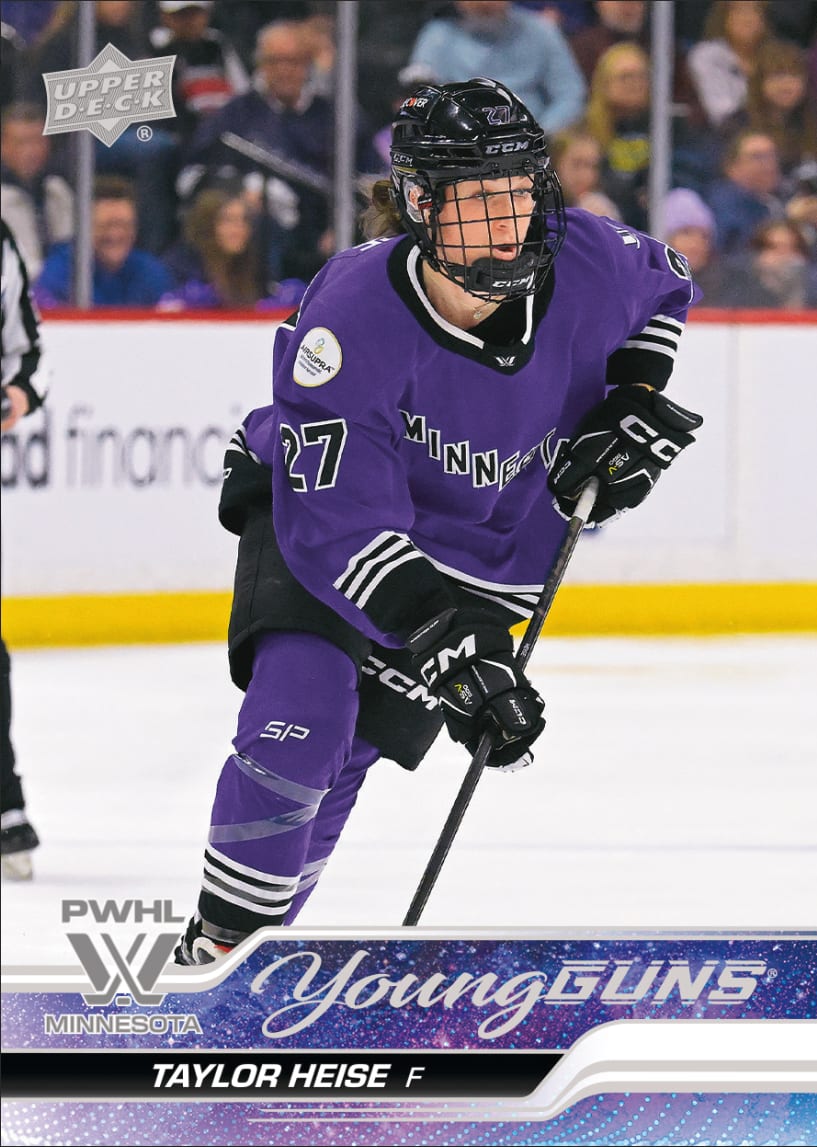Taylor Heise's Young Guns card