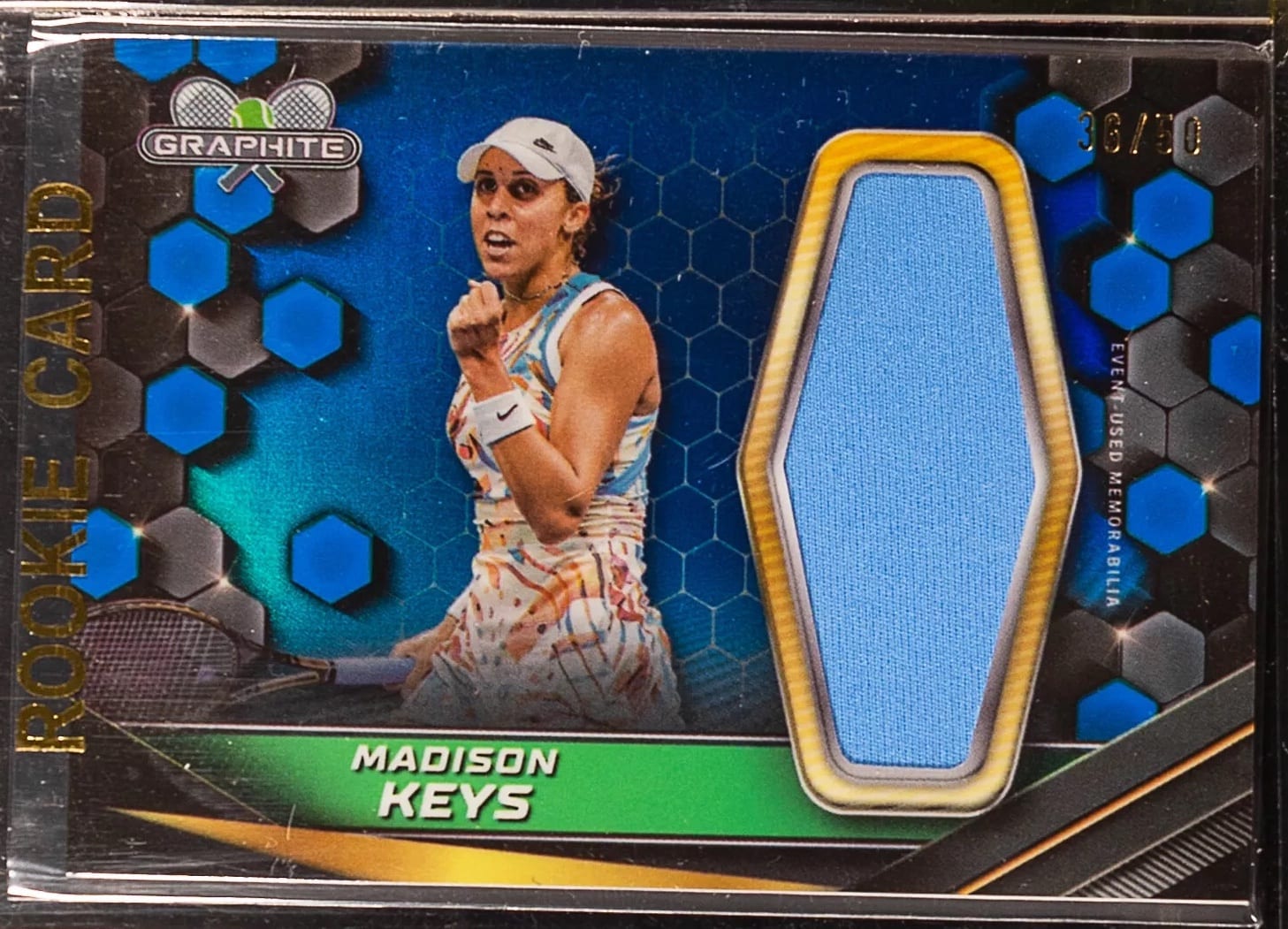 2024 Topps Graphite Tennis Relic Blue Refractor 36/50 Madison Keys