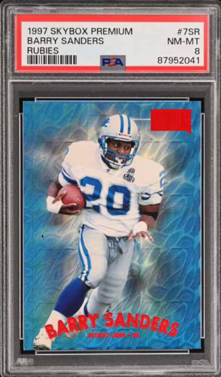 rare barry sanders cards BARRY SANDERS 1999 Topps Record Numbers #RN4 Card Detroit Lions Football at  Amazon's Sports Collectibles Store main image 1