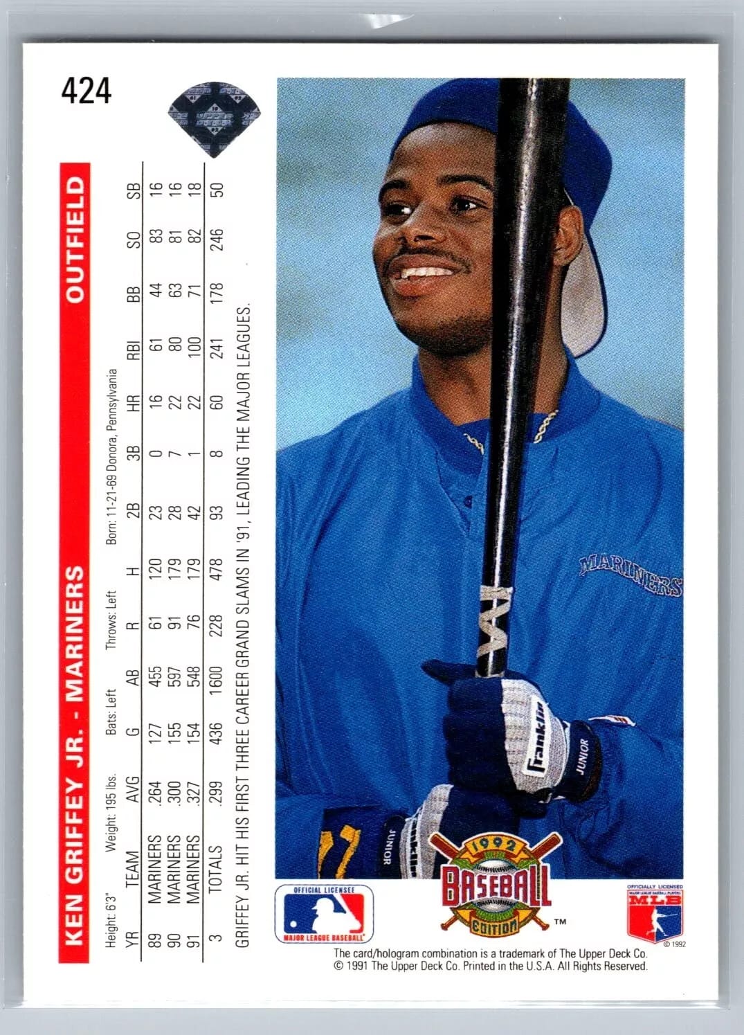 1992 Upper Deck Griffey 