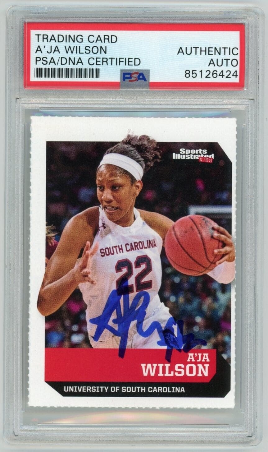 2016 Sports Illustrated for Kids #517 A'JA Wilson in-In-Person Autograph PSA Authentic. Sold for $ 350 on June 19, 2024 on eBay