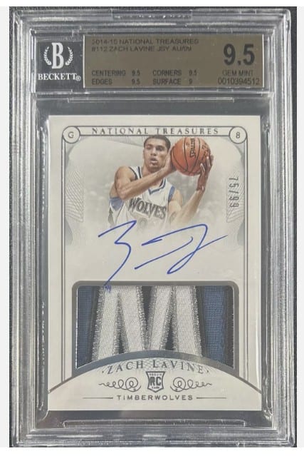 2014-15 National Treasures Basketball - Zach LaVine - RPA #112