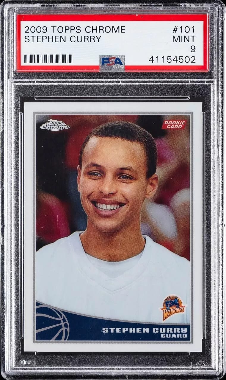 Topps Chrome Steph Curry RC