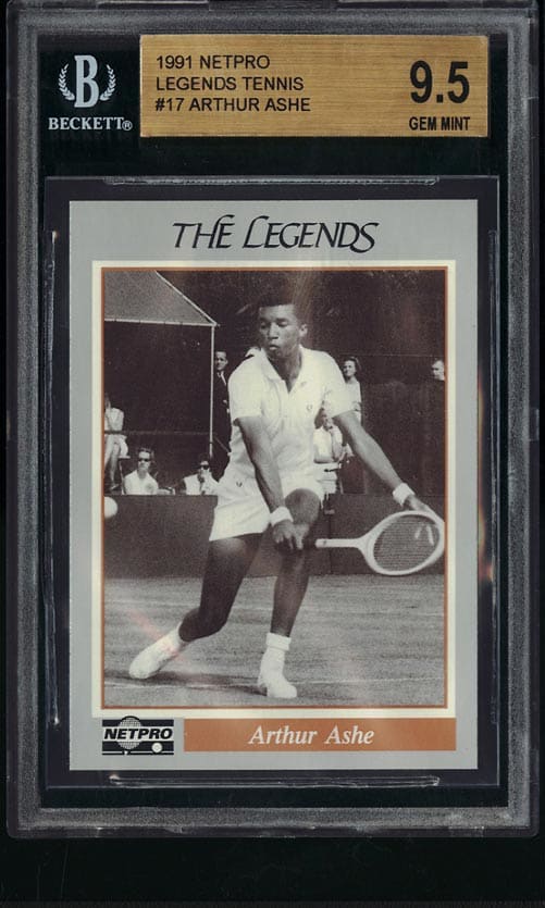 1991 Netpro Legends Tennis #17 Arthur Ashe BGS 9.5