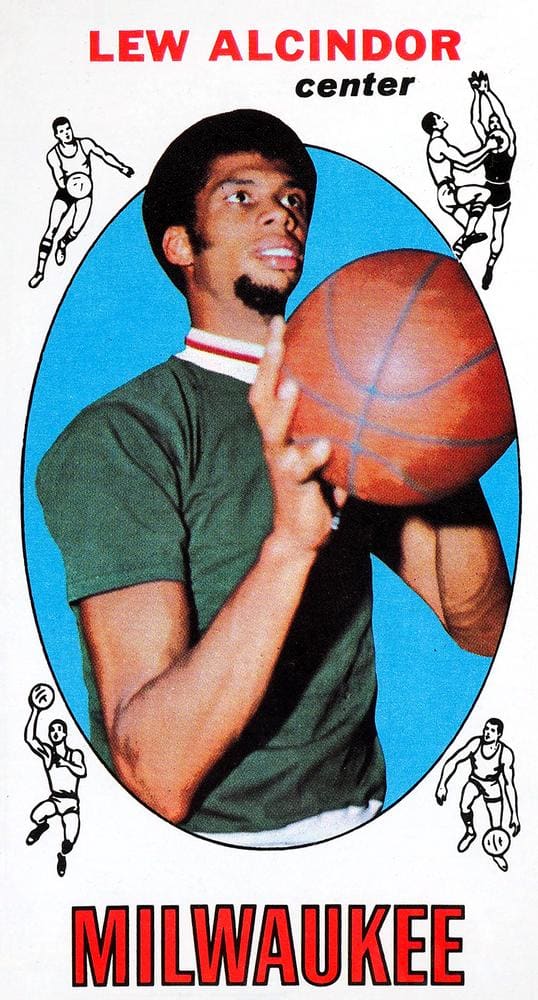 1969 Topps Kareem Abdul-Jabbar / Lew Alcindor rookie card