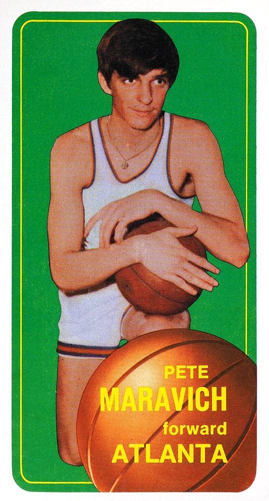 1970 Topps "Pistol" Pete Maravich rookie card