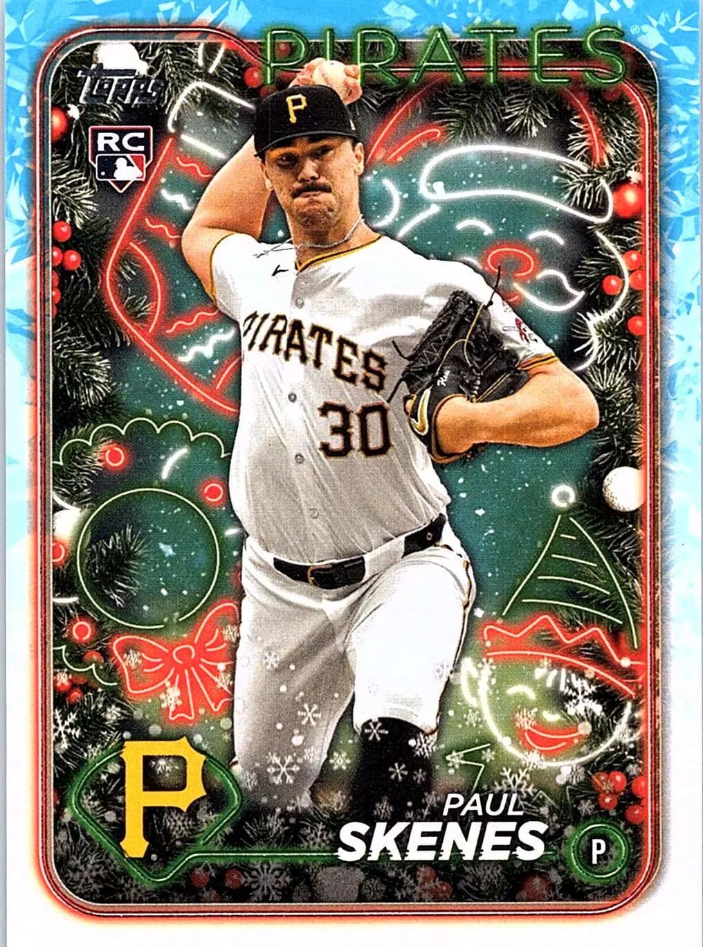 Skenes 2024 Topps Holiday rookie card