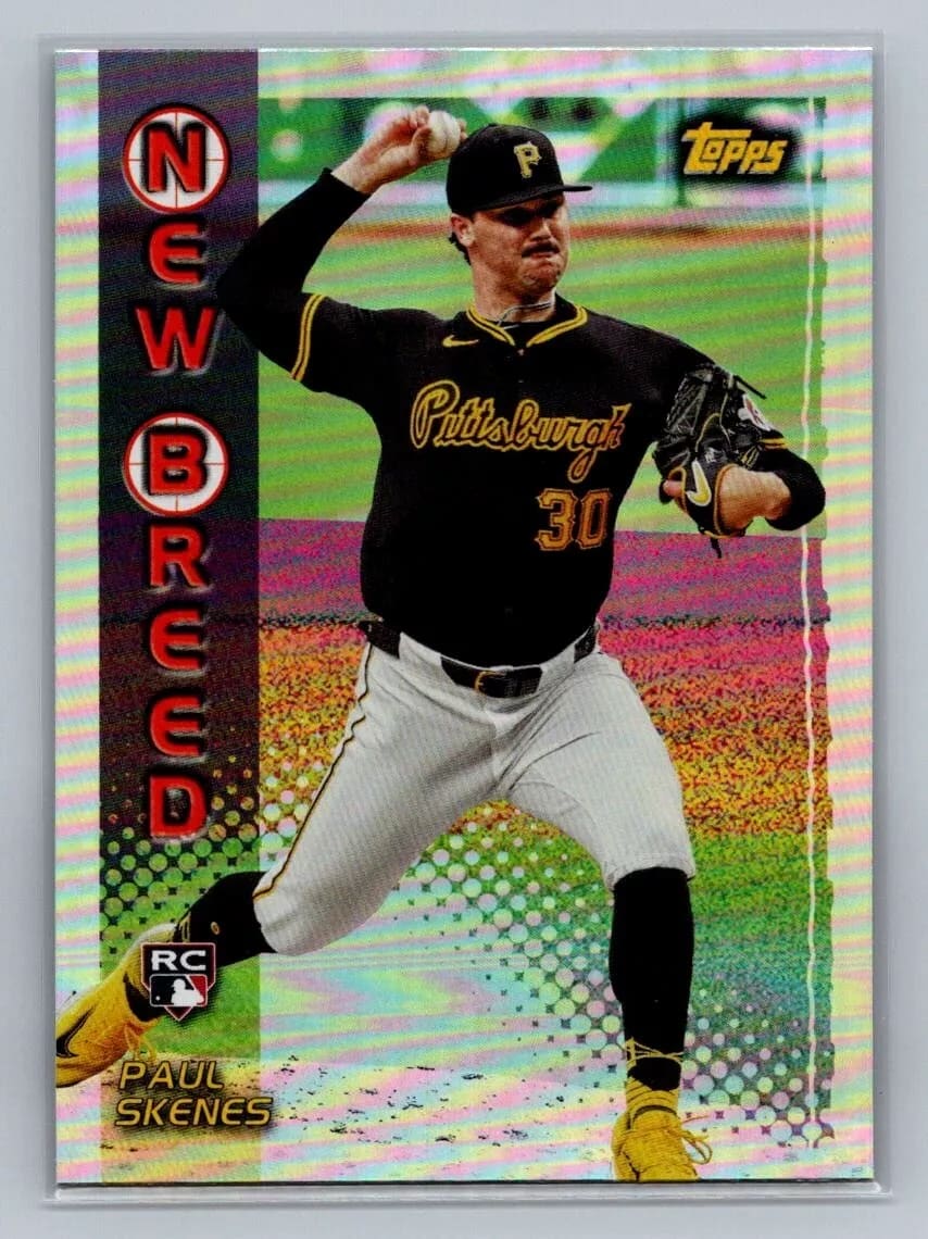 Skenes 2024 Topps Archives "New Breed" card