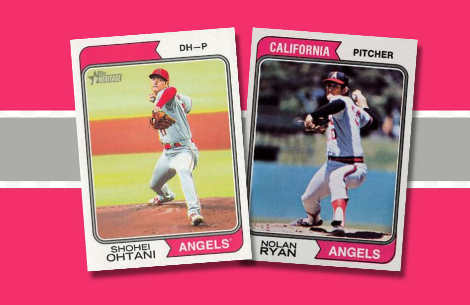 2023 Topps Heritage vs 1974 Topps
