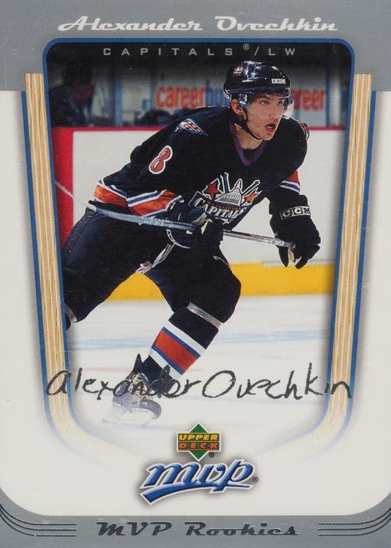 Ovechkin's UD MVP rookie card 