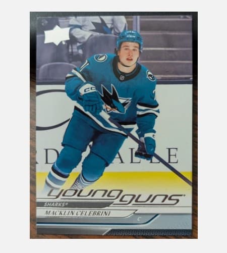 2024-25 Upper Deck Series Two Hockey - Card No. 451 - Macklin Celebrini (Young Guns)