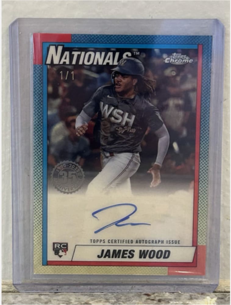 James Wood 2025 Topps Autographs Gold