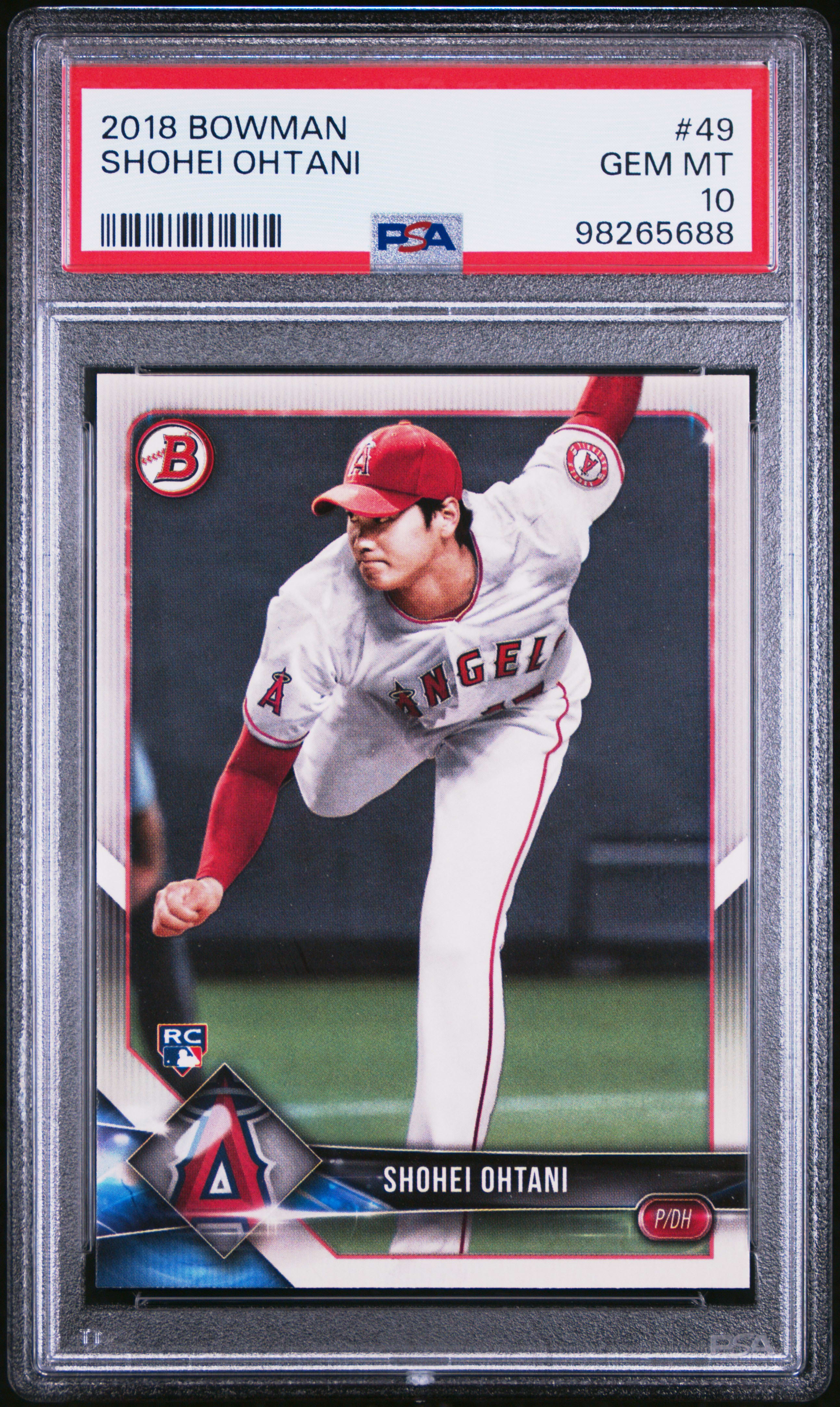 Ohtani's Bowman rookie card