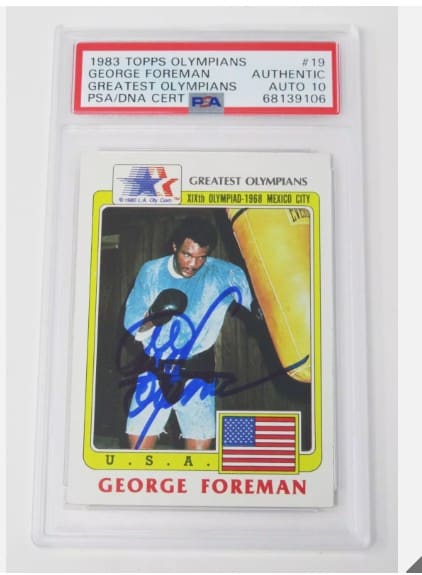 1983 Topps Olympians - George Foreman TEAM USA Card