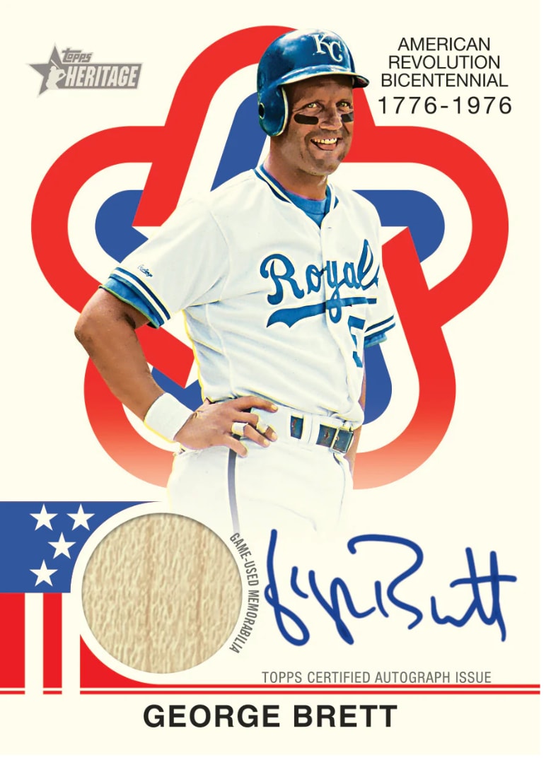 Bicentennial Relics are a part of 2025 Topps Heritage