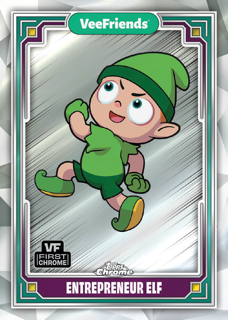 First Look at 2025 Topps Chrome VeeFriends Entrepreneur Elf Cards