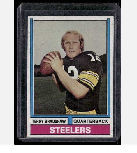 1974 Topps Football Terry Bradshaw (No. 470)