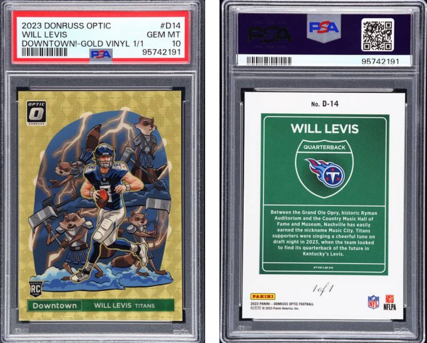Unbelievable Caleb Williams Optic Downtown Gold Vinyl 1/1 Card Just Pulled