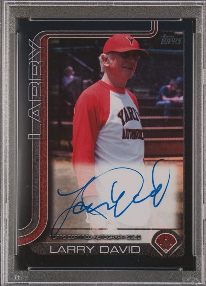 2025 Topps Series 1 Larry David Black Foil Auto 6/10
