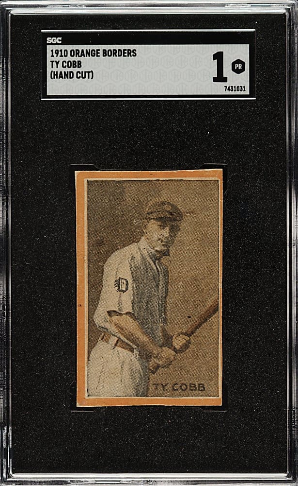 1910 "Orange Borders" Ty Cobb - SGC 1 - Currently Live at REA Auctions