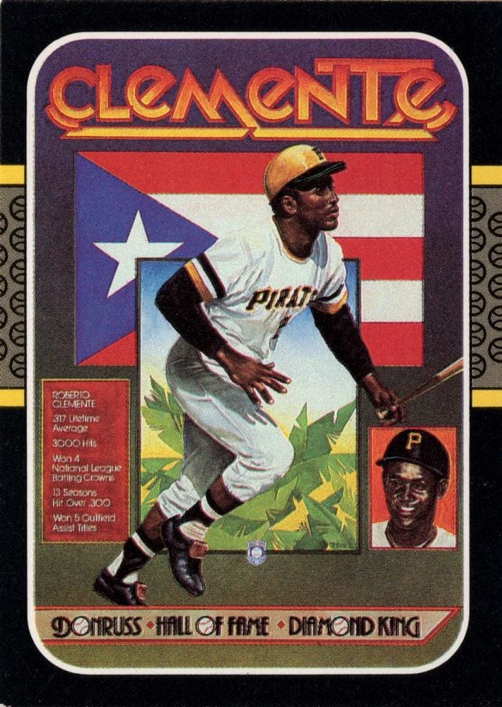 1987 Donruss Roberto Clemente puzzle card