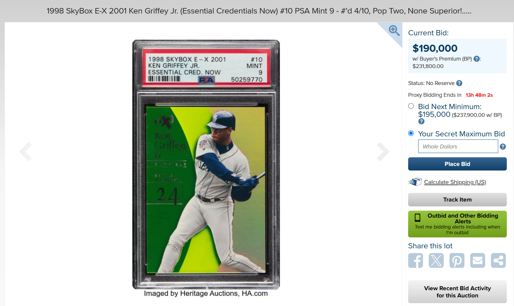 topps chrome 2025 series1 MARINERS KEN GRIFFEY JR. /150 Blue
