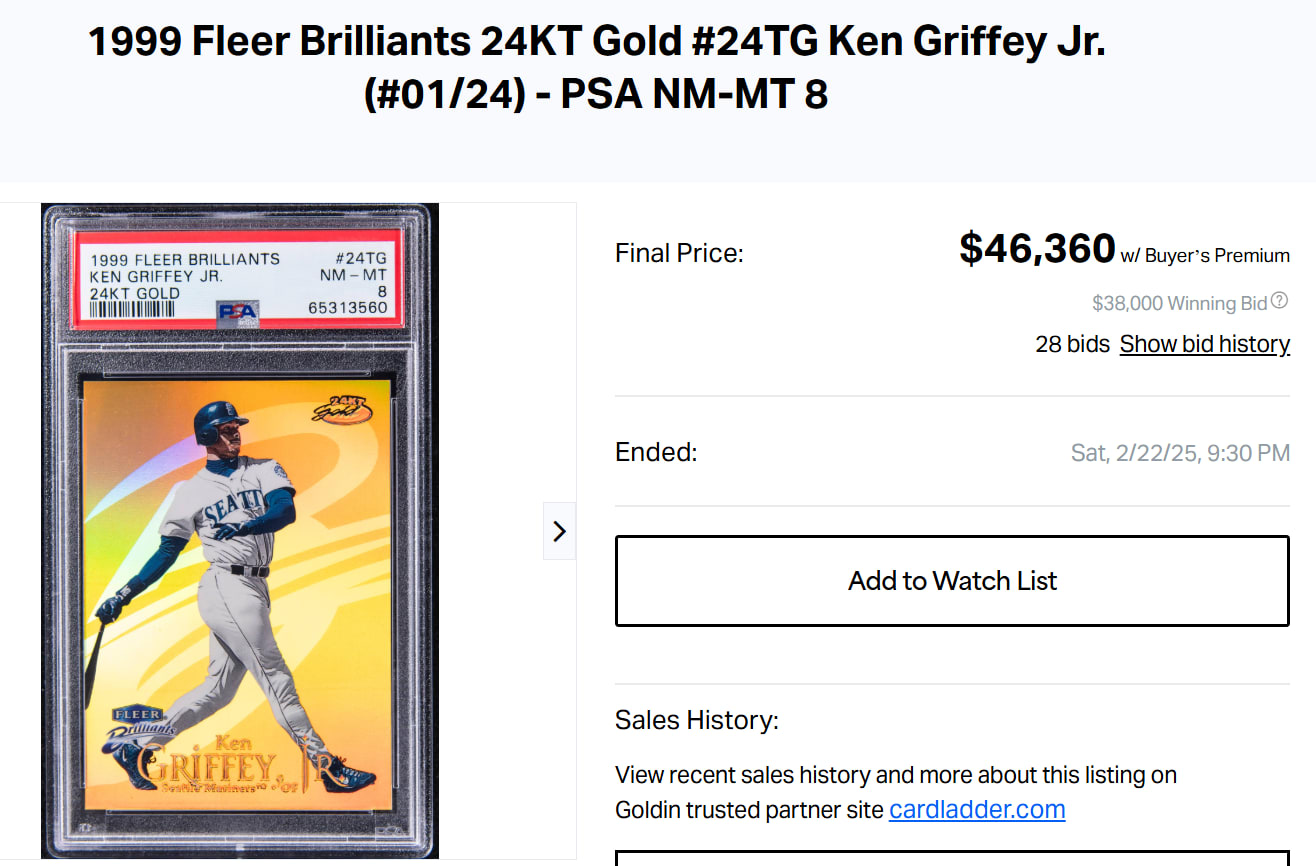 3 Recent Ken Griffey Jr. Sales Command Big Dollars