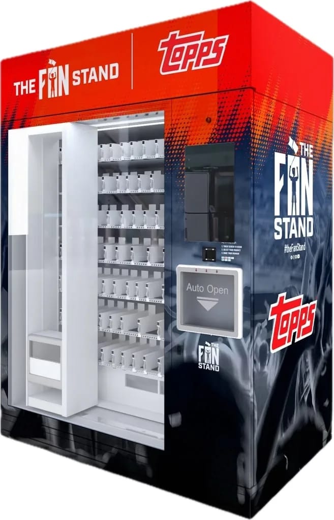 A "Fan Stand", a sports card vending machine