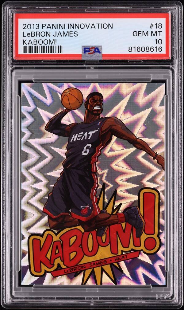 are bomb squad cards rare LeBron James 2012-13 Panini Brilliance Magic Numbers Collectible Trading  Card #12 – Trackside main image 1