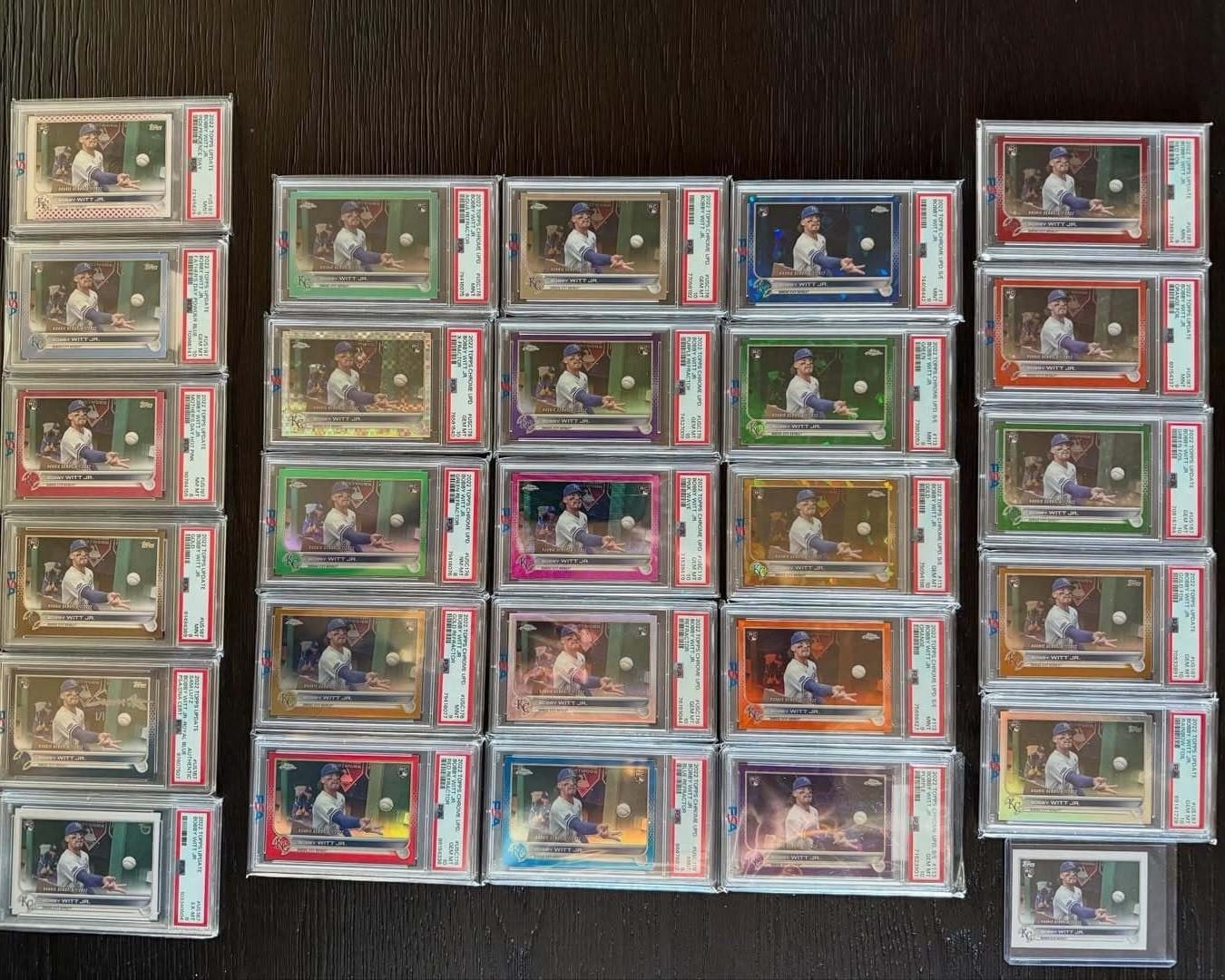Bobby Witt Jr.'s Topps Chrome Update Rainbow 