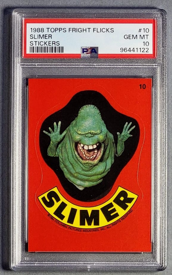 1988 Topps Fright Flicks Stickers #10 Slimer 