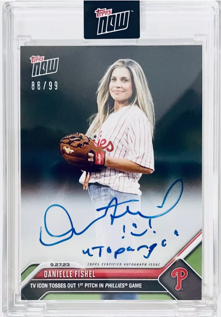 2023 MLB Topps NOW 931A Danielle Fishel auto Inscription 88/99 TOPANGA