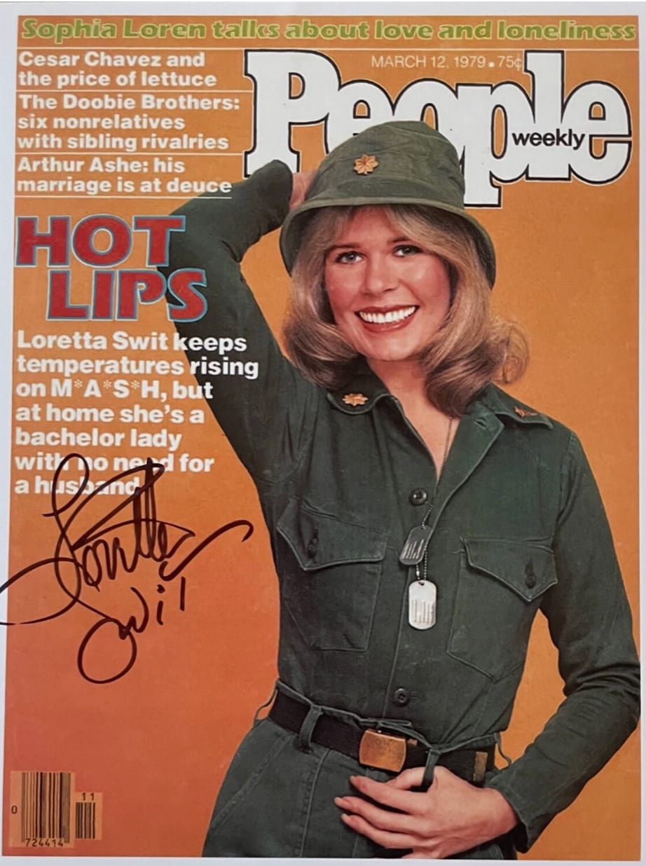 Loretta Swit signed photo cover of People Magazine