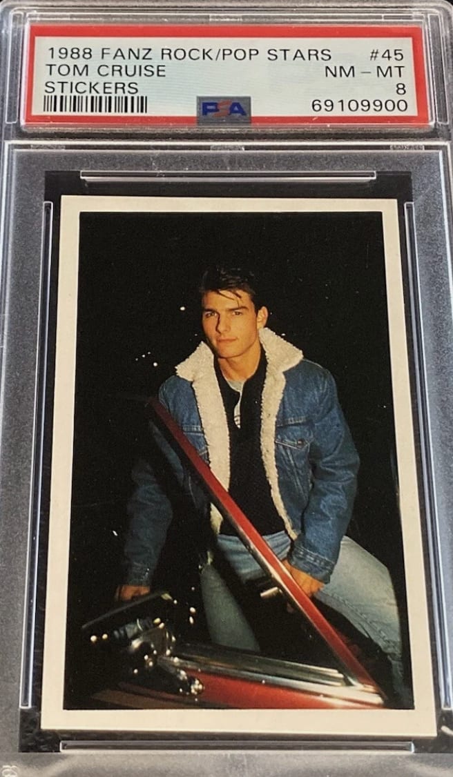 Tom Cruise PSA 8 1988 Fanz Movie Rock Pop Stars Card