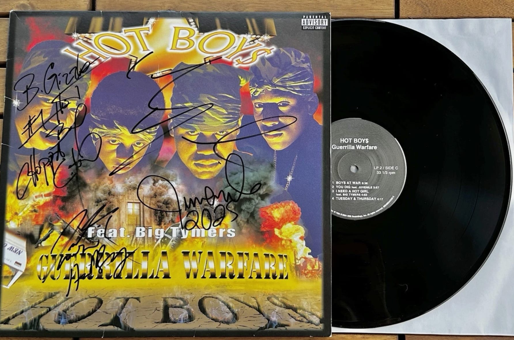 Hot Boys Signed Vinyl