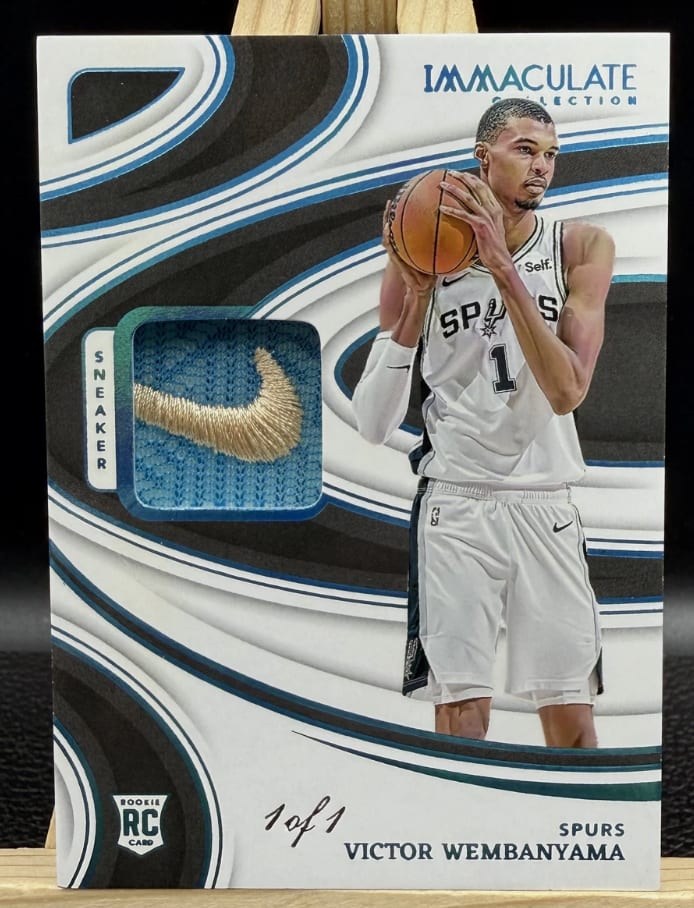 Victor Wembanyama 2023-24 Immaculate Collection Rookie Nike Sneaker 1/1 SSP