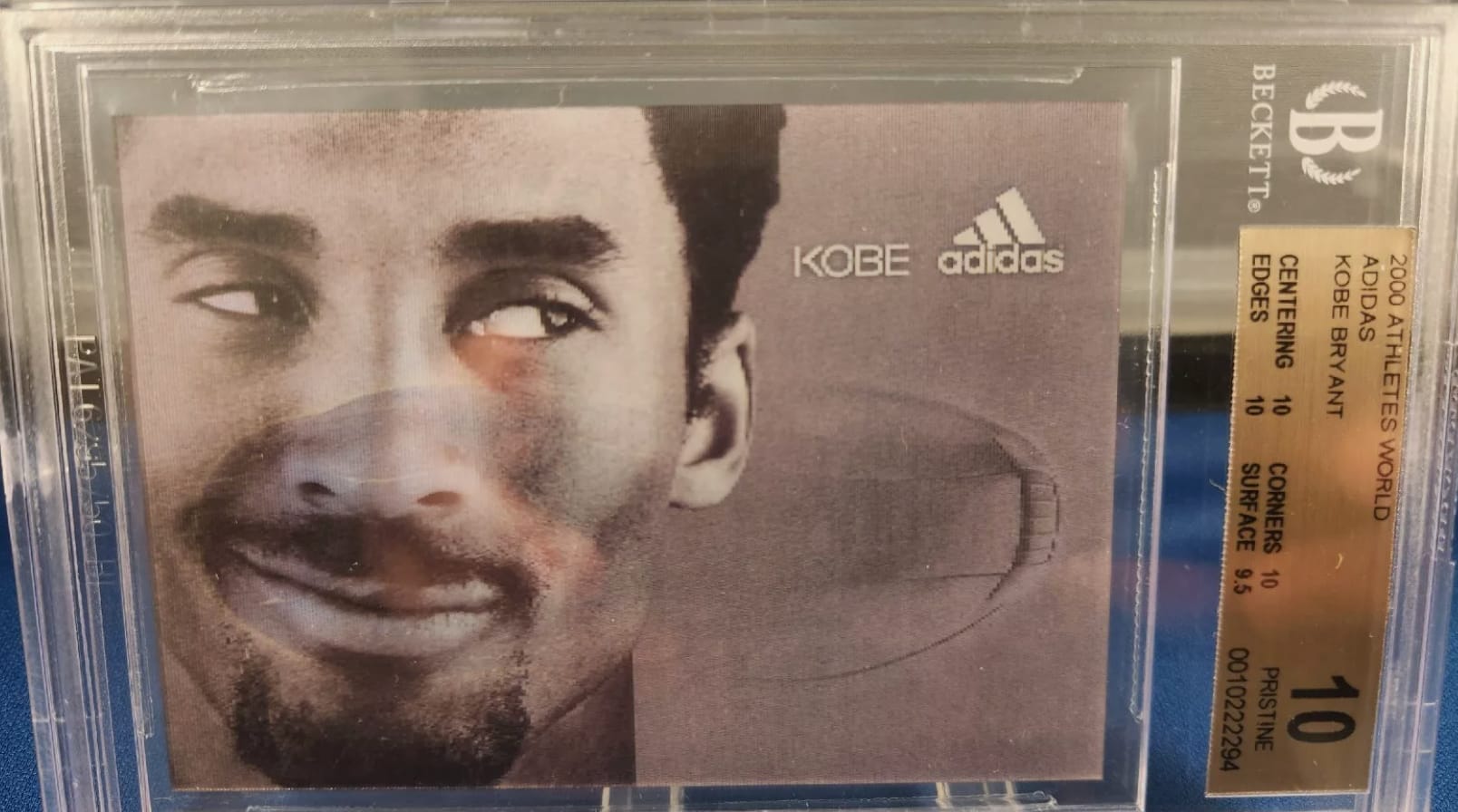 Kobe Bryant Adidas Sneaker Card 2000 BGS Pristine 10