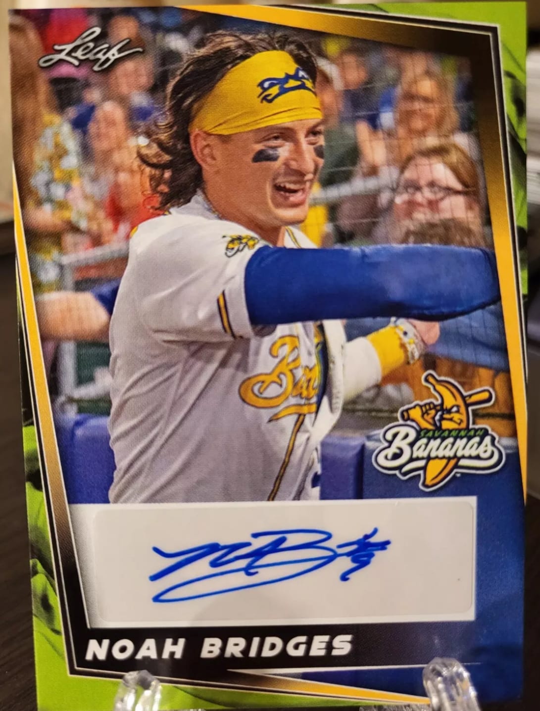 2024 Leaf x Savannah Bananas Noah Bridges Autographed Card