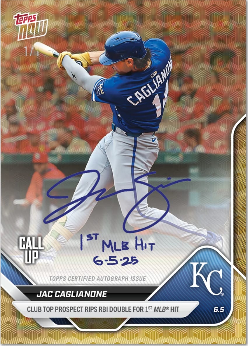 Jac Caglianone Gets His First Big League Card